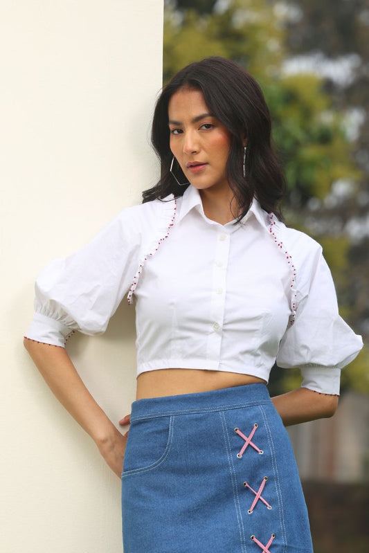Fleur Knot Crop