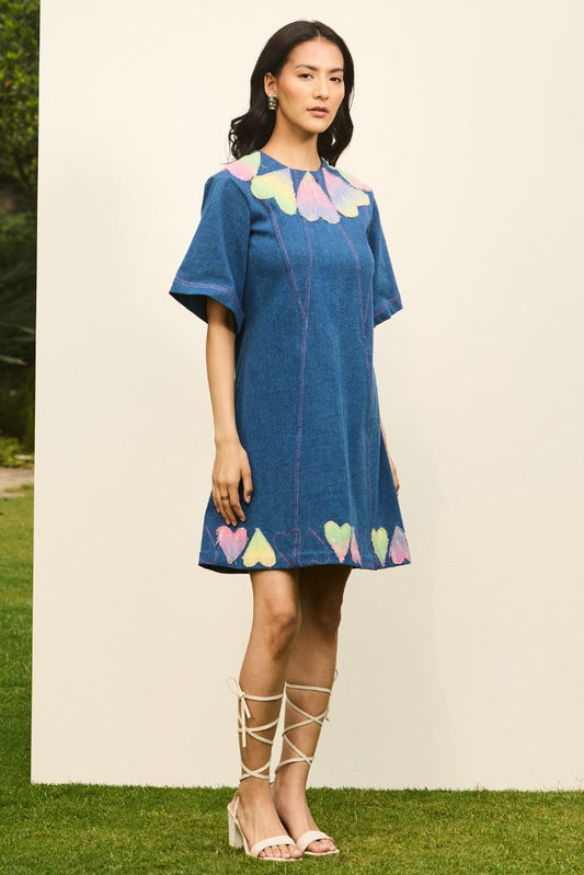 Denim Heartscape Dress