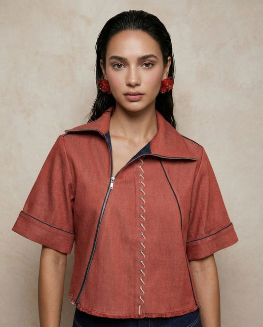 Contrast Code Shirt