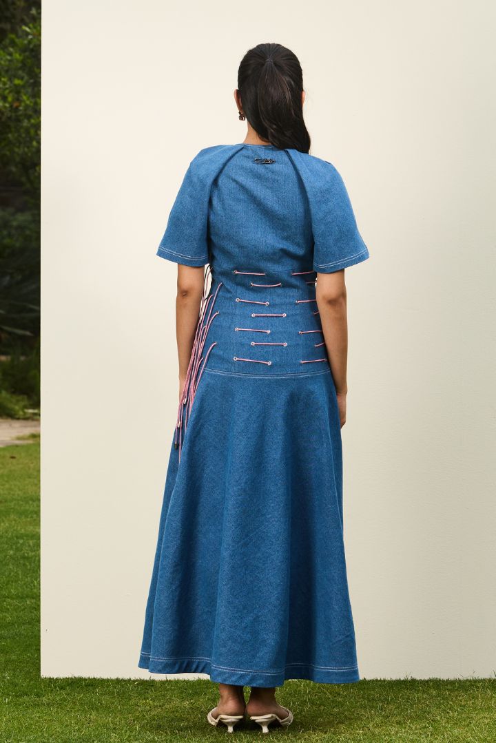 Mirage Lace-Up Dress