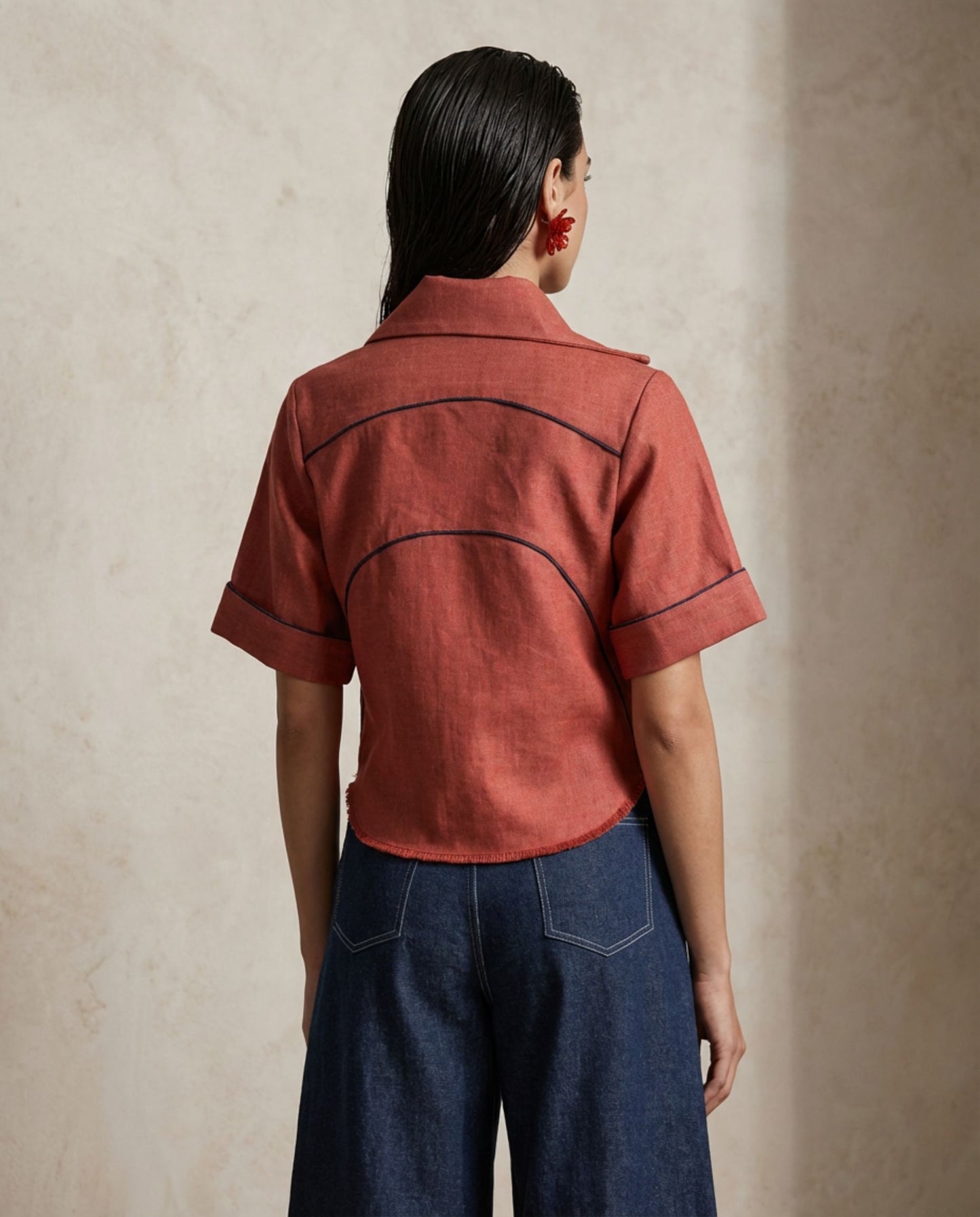 Contrast Code Shirt