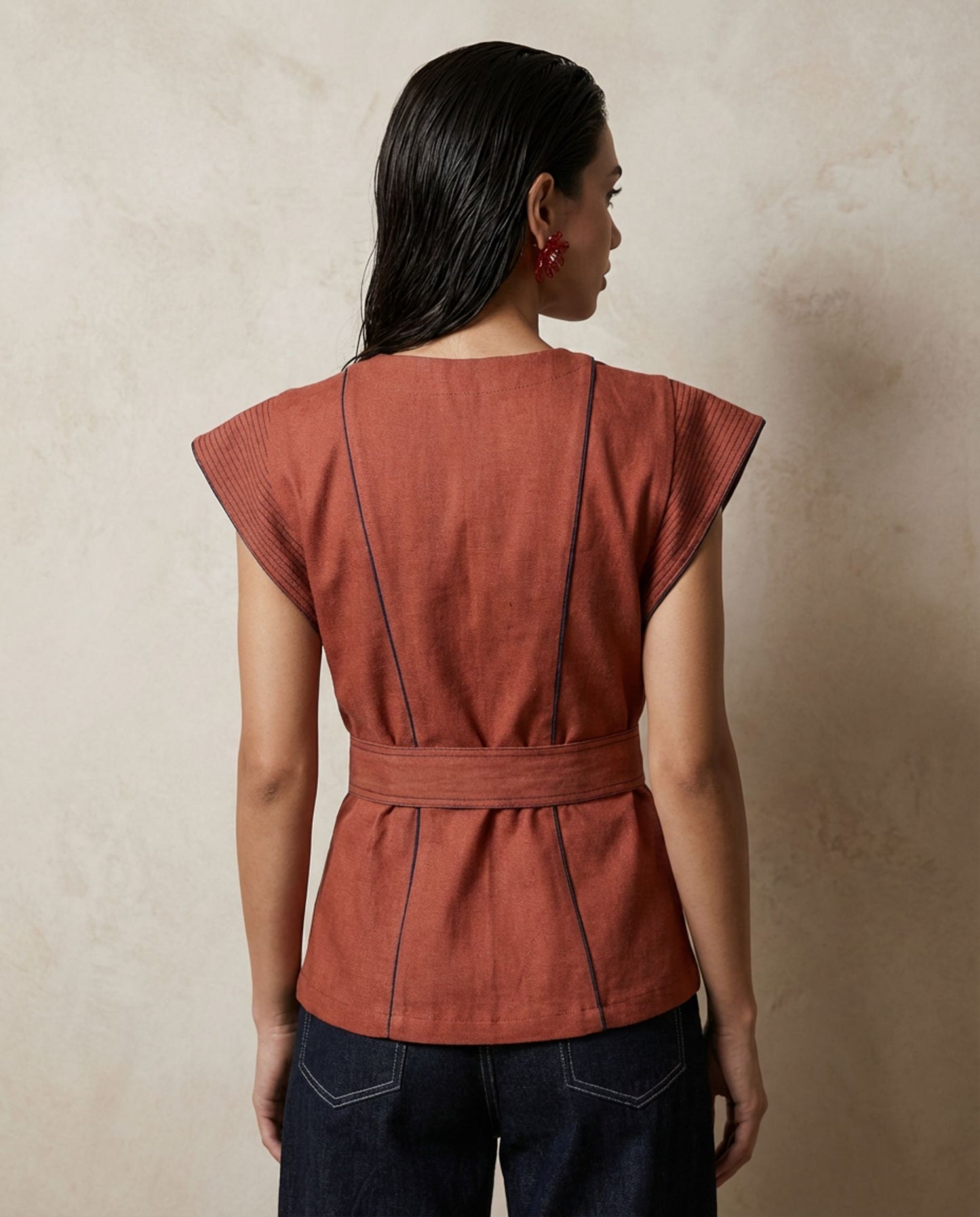 Scarlet Line Top