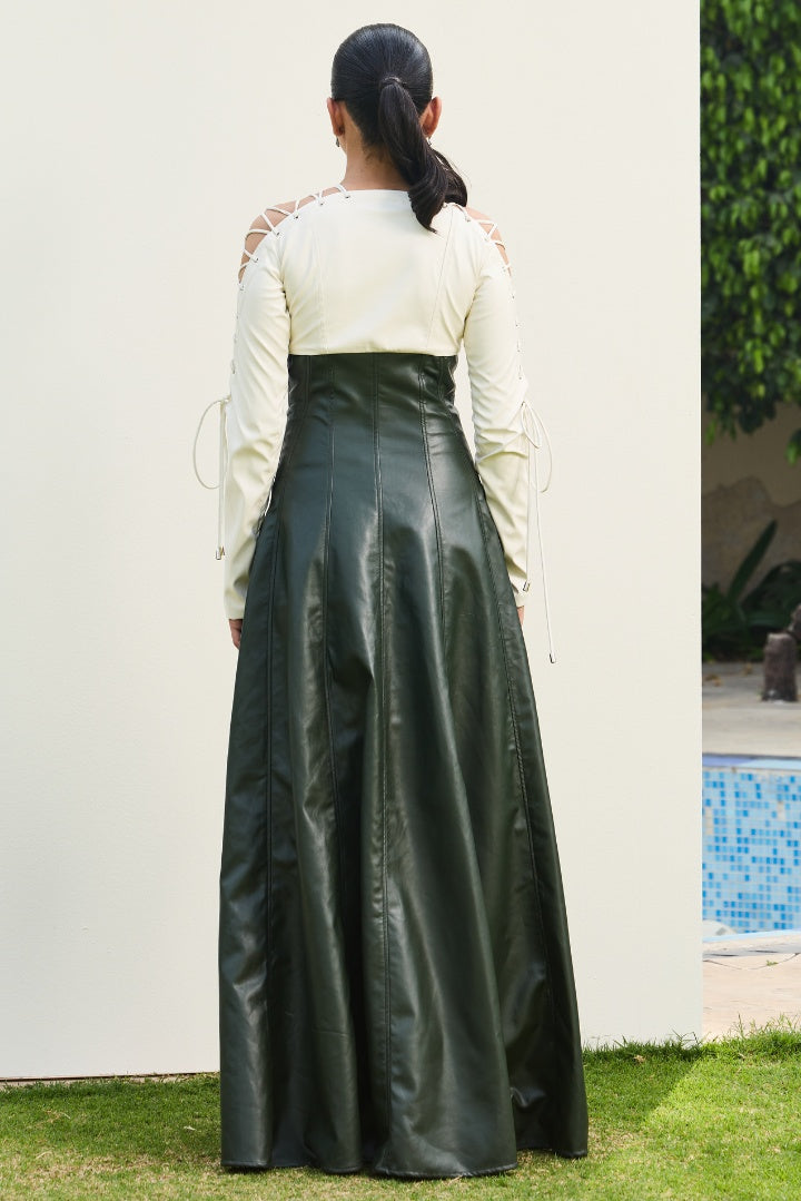 Sculpt Lace-Up Gown