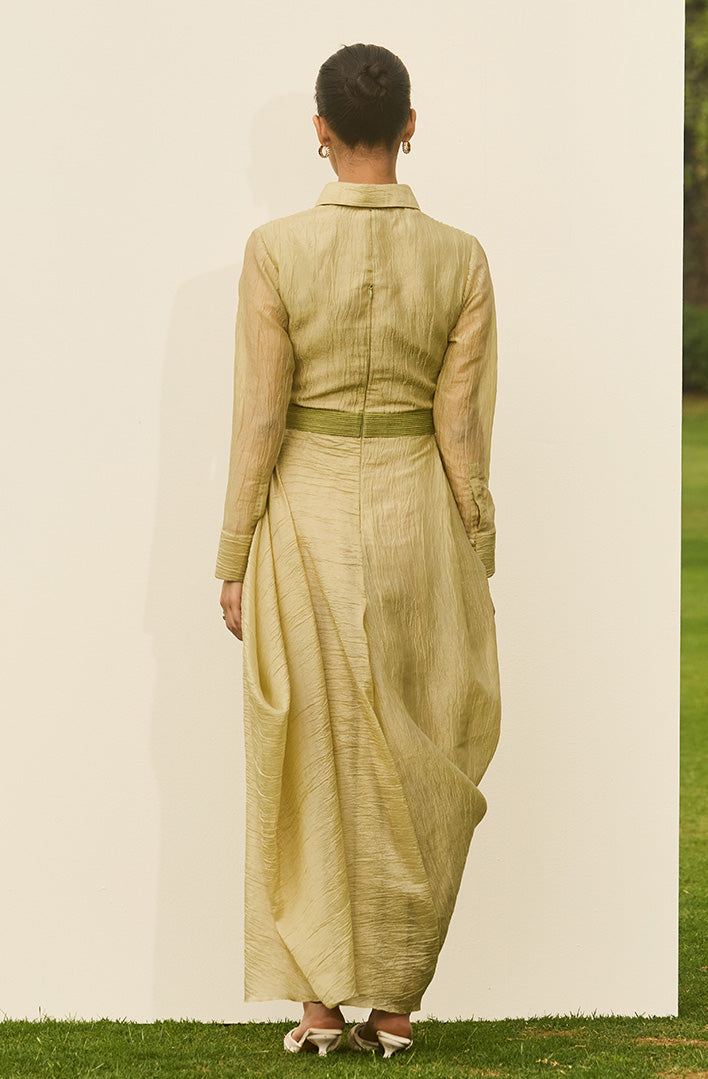 Pleated Meadow Dress