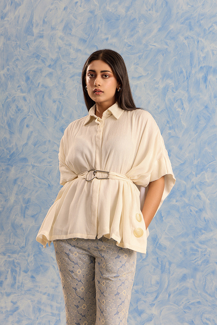 Belted Cape Top