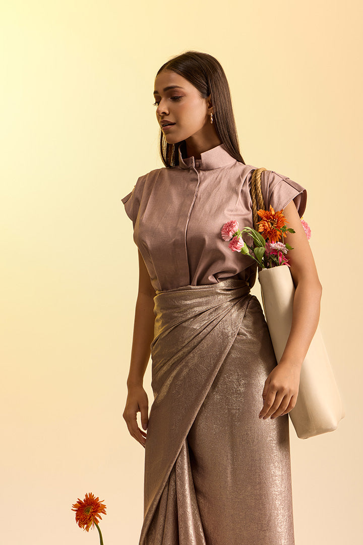 Shimmer Wrap Skirt