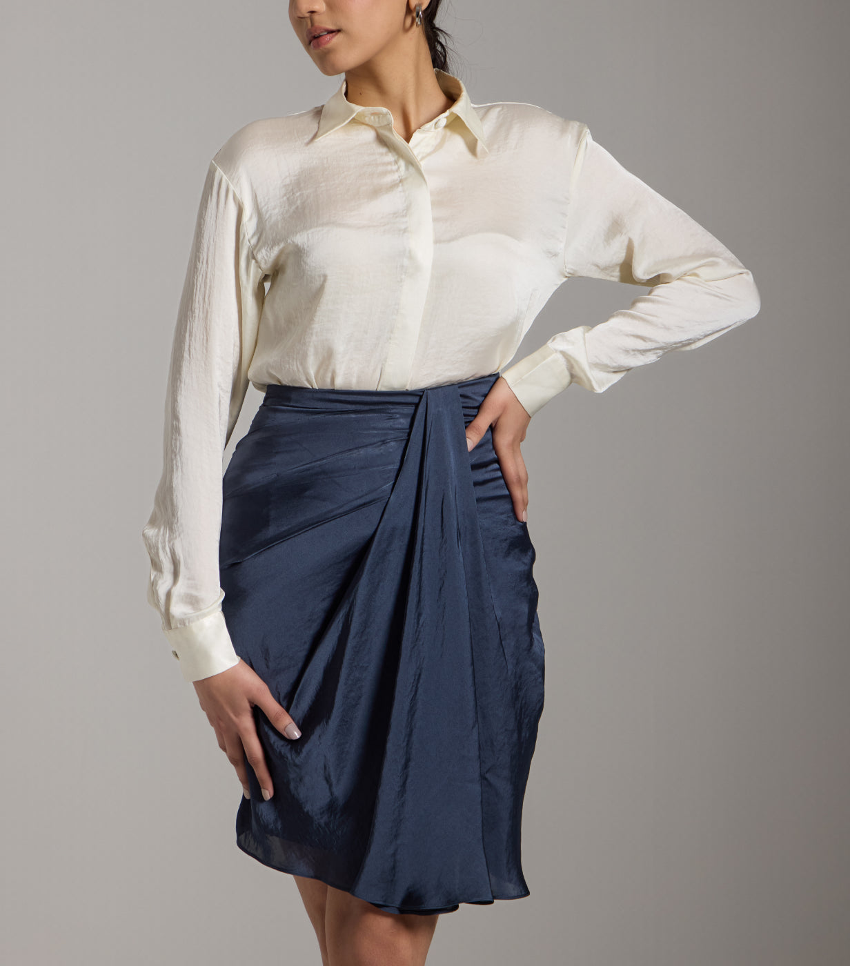 Midnight Draped Skirt