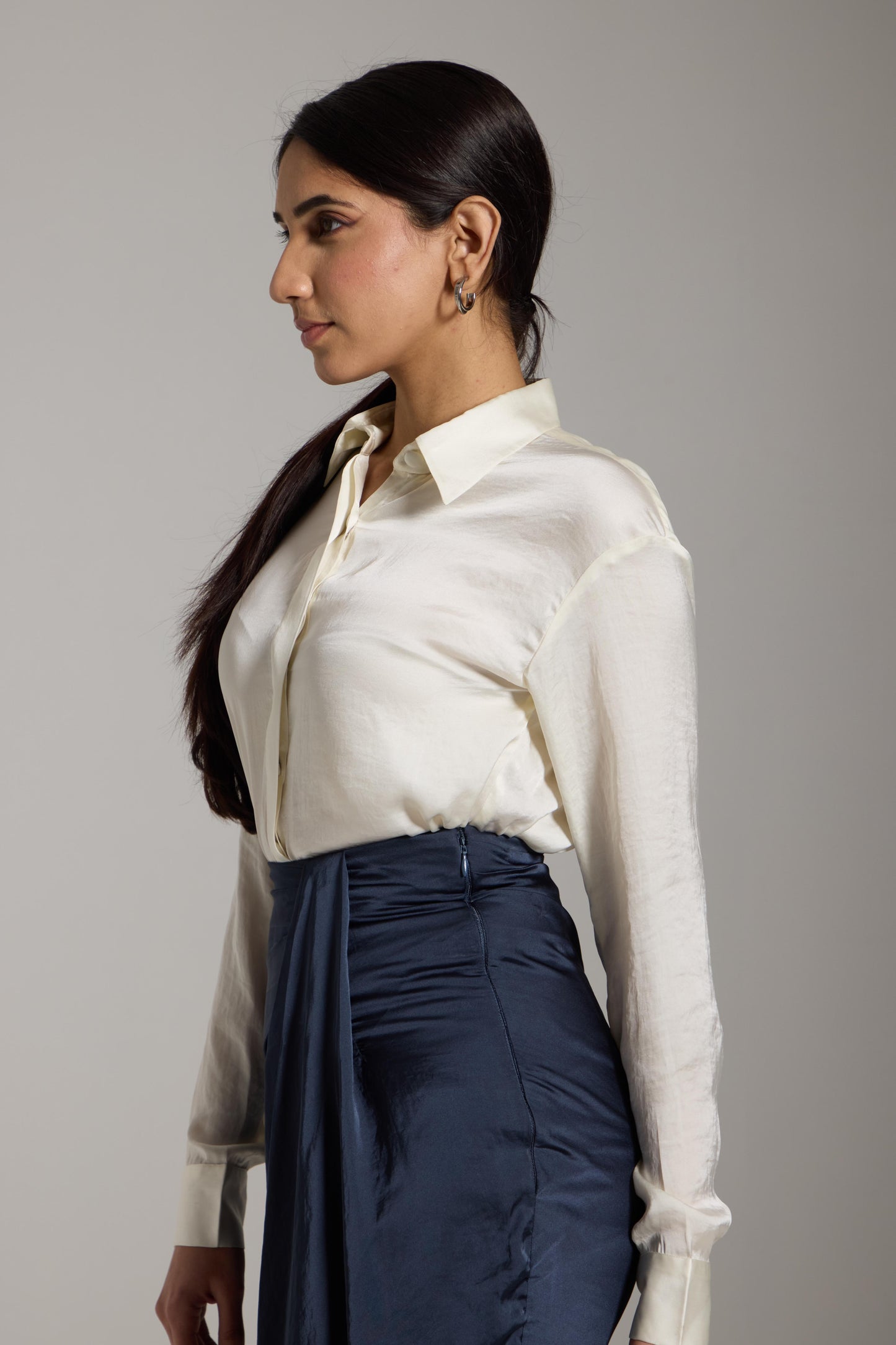 Champagne Satin Shirt