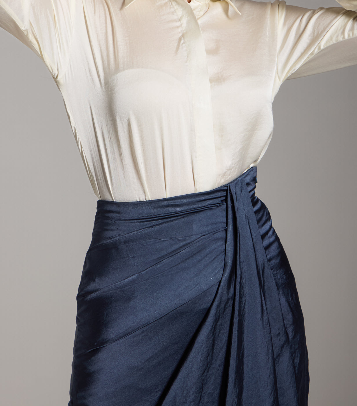 Midnight Draped Skirt