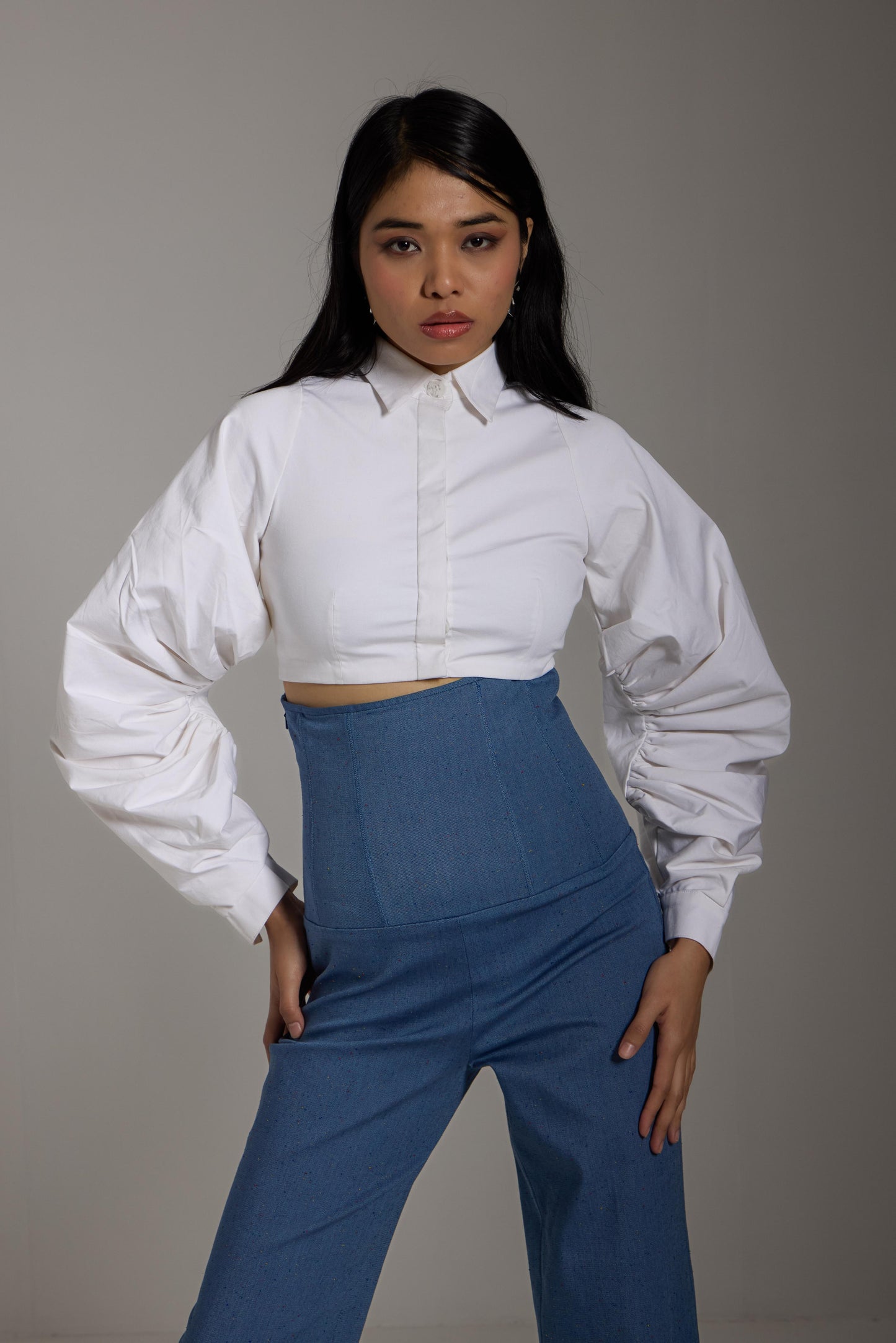 Denim Corset Couture Pants