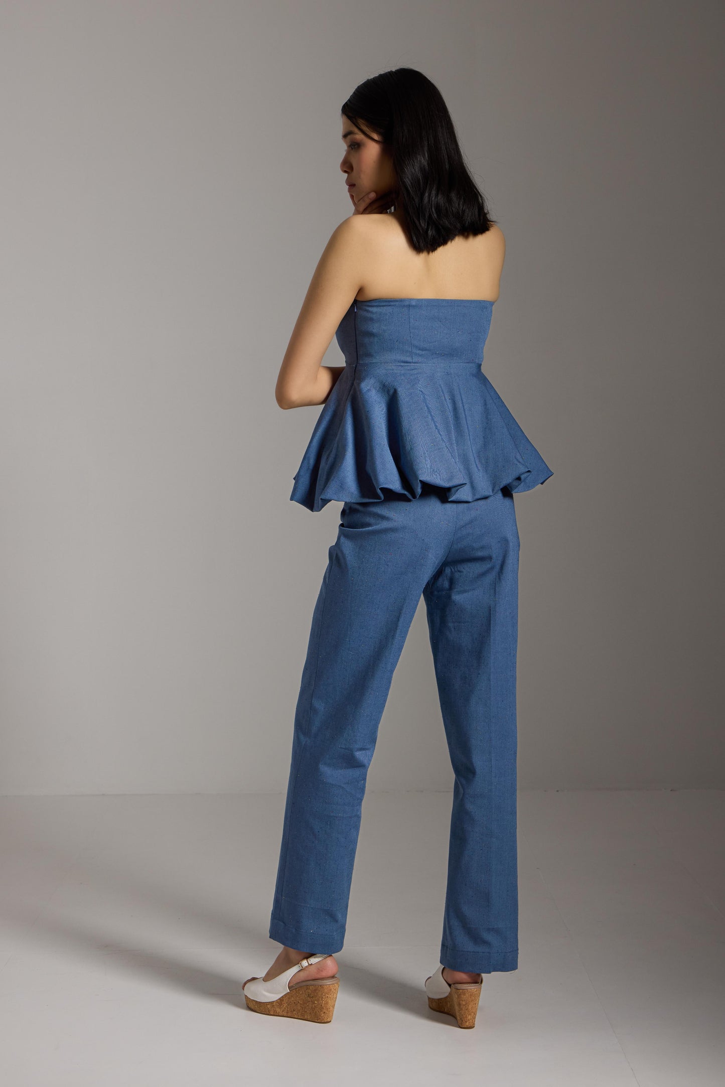 Denim Corset Couture Pants