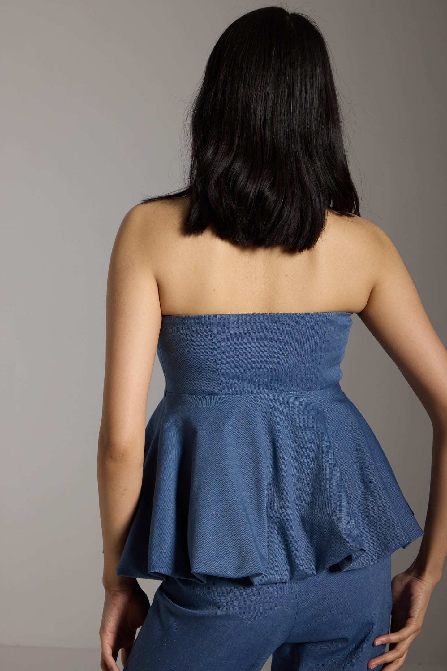 Denim Balloon Top