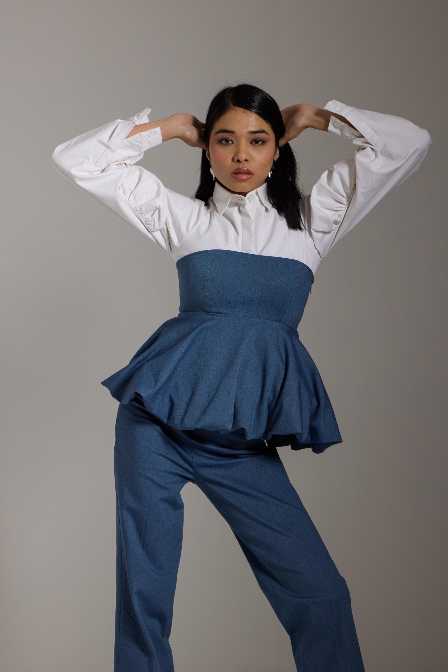 Denim Corset Couture Pants