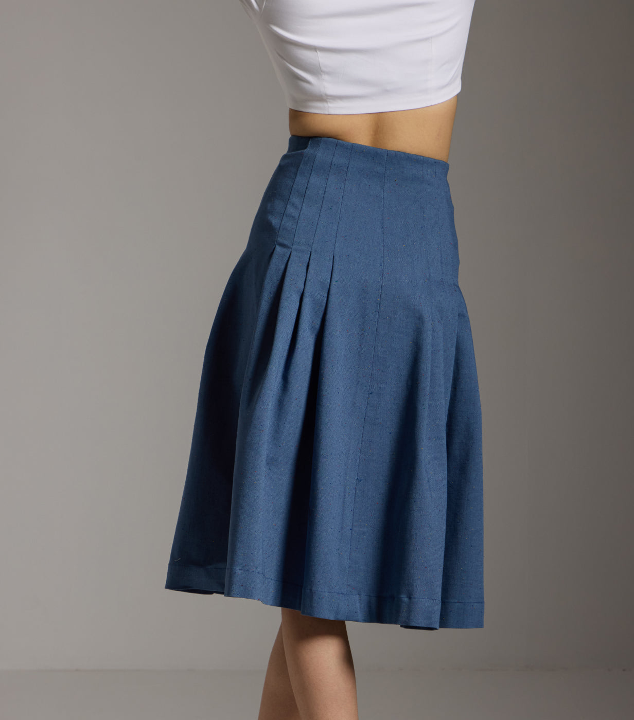 Denim Dream Pleated Skirt