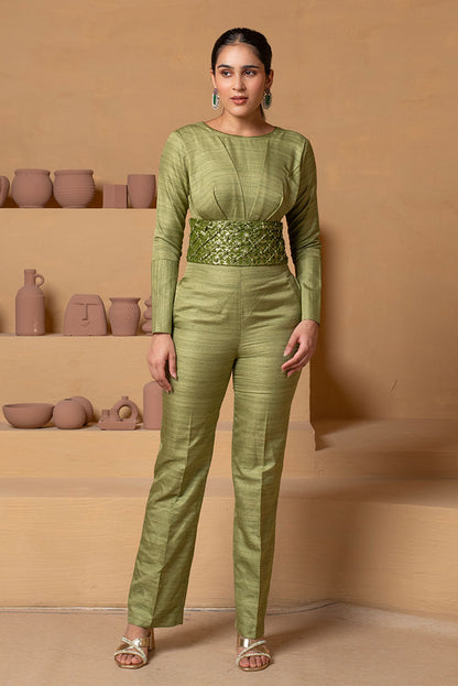 Moss Sculpt Jumpsuit