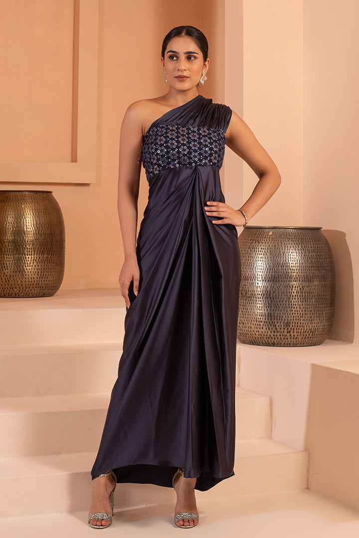 Moonshadow Drape Gown