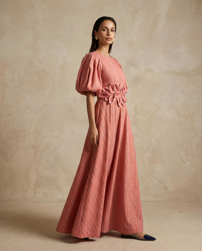 Rosette Linen Jumpsuit