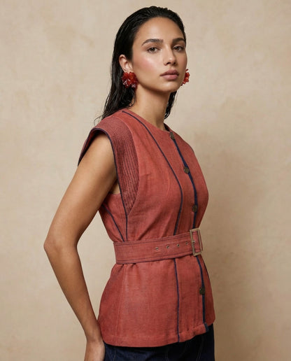 Scarlet Line Top