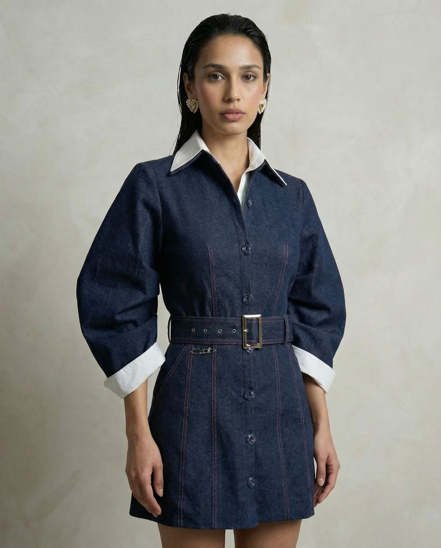 Indigo Sculpt Dress