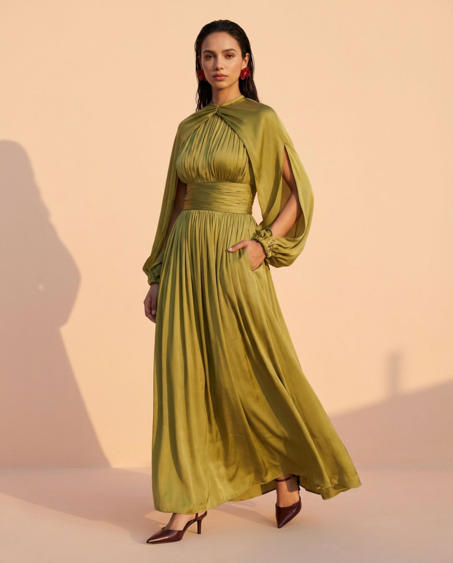 Lime Flow Dress
