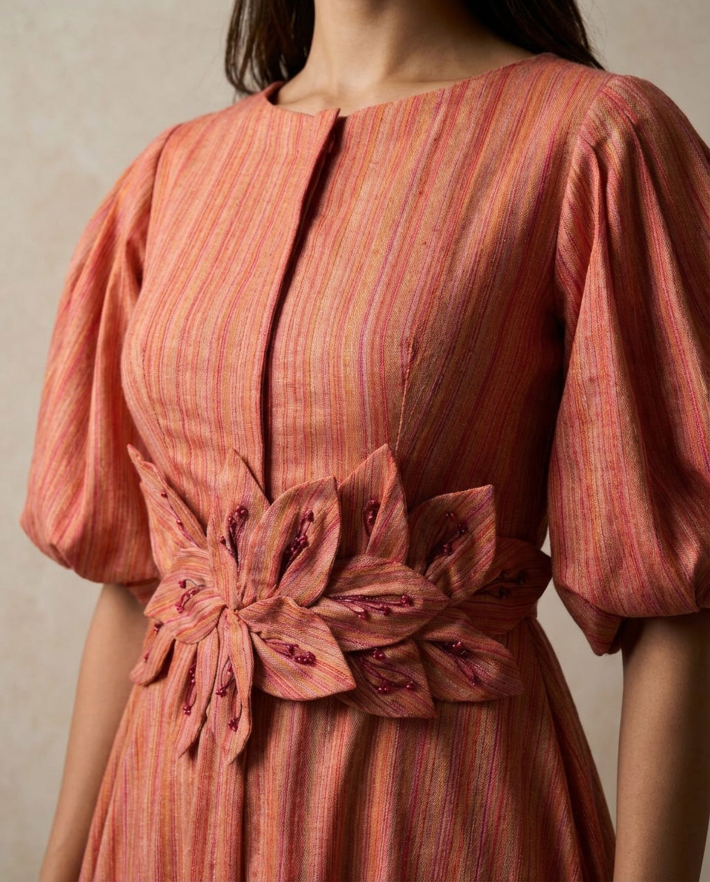 Rosette Linen Jumpsuit