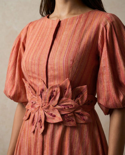 Rosette Linen Jumpsuit