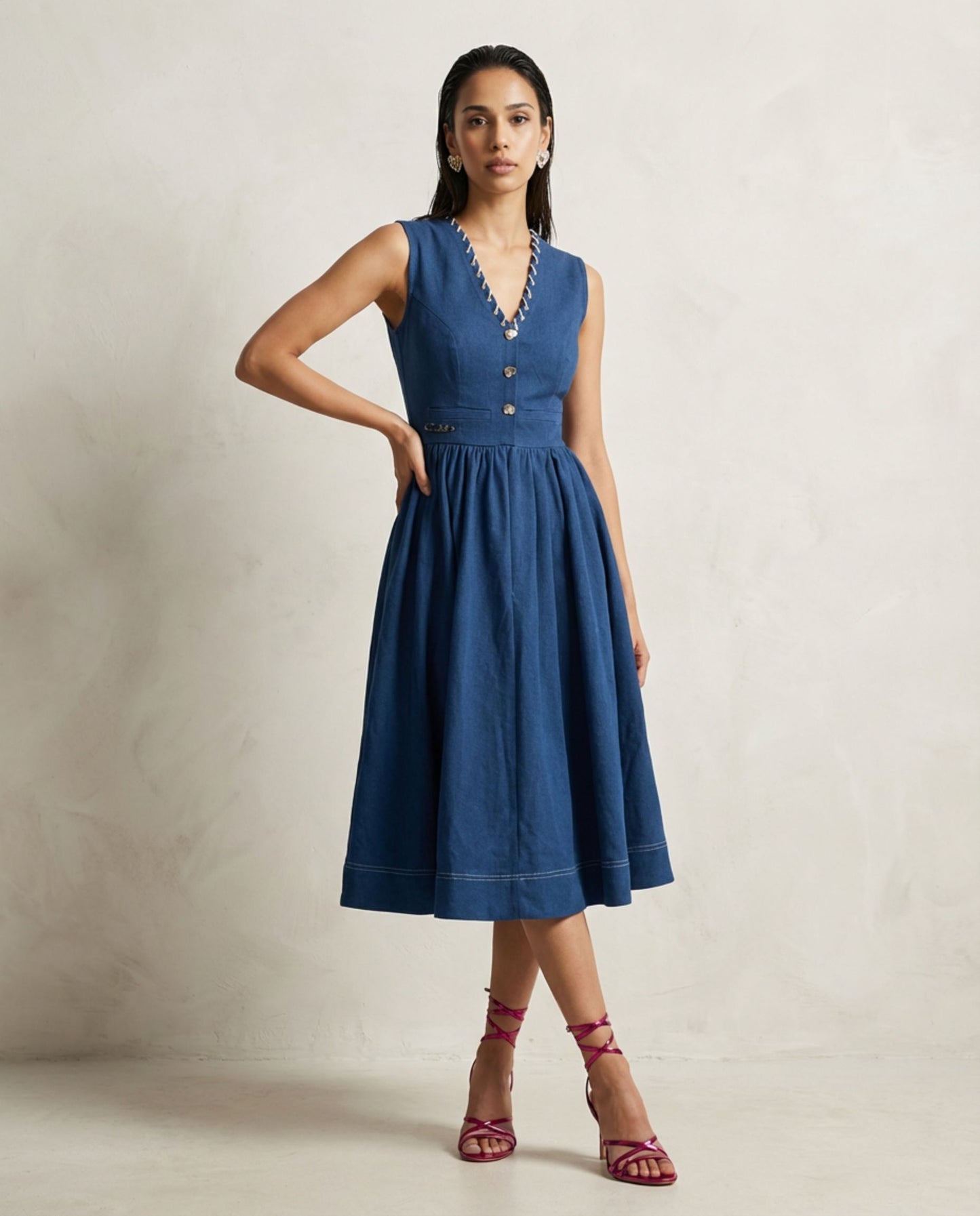 Sapphire Tie Dress