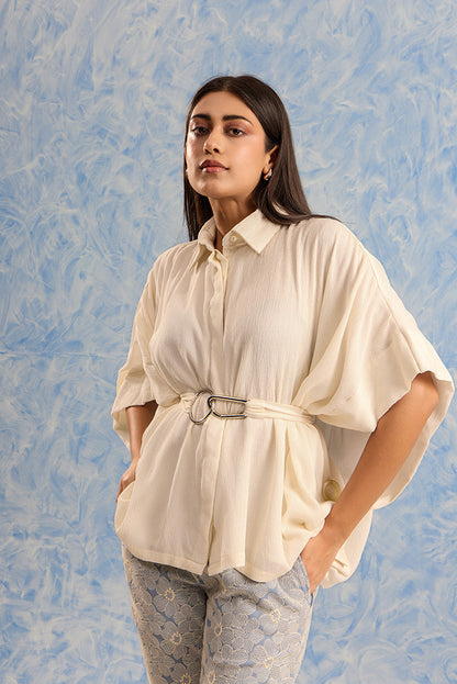 Belted Cape Top