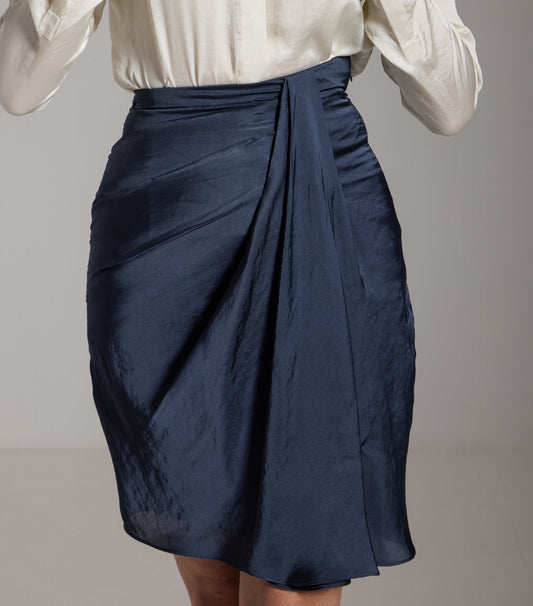 Midnight Draped Skirt