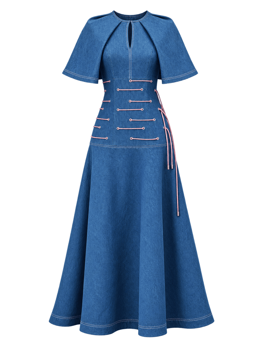 Mirage Lace-Up Dress