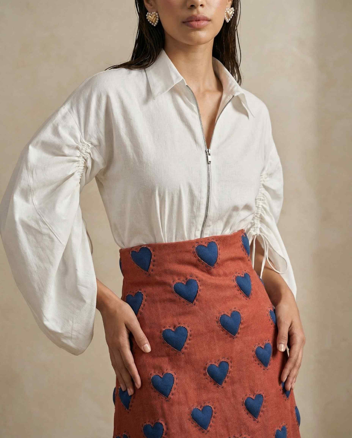 Ivory Sculpt Shirt